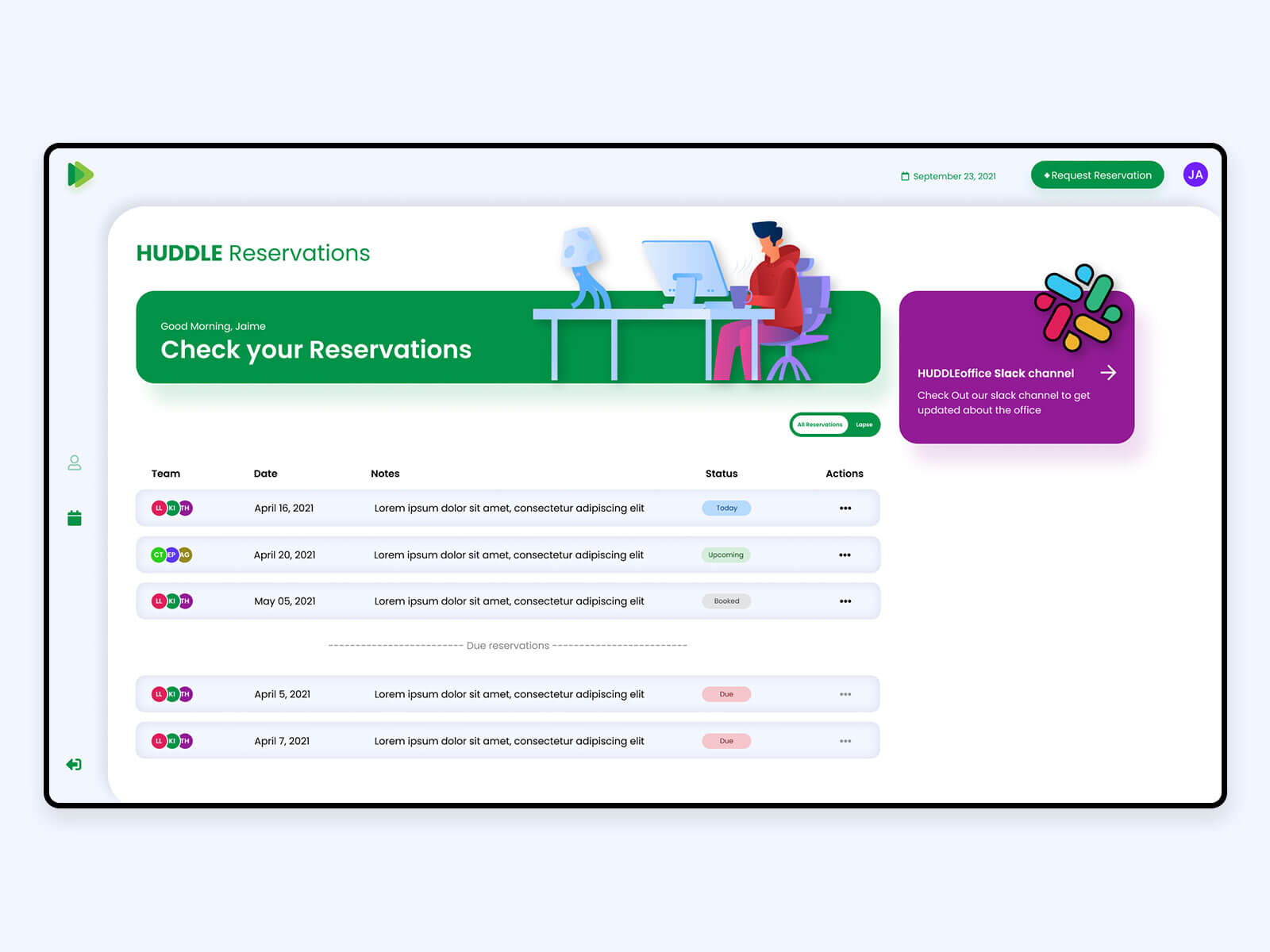 Huddle Member's Portal Preview